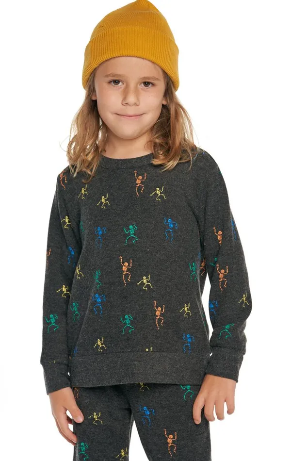 Kids Boys Chaser Brand Dancing Skeletons
