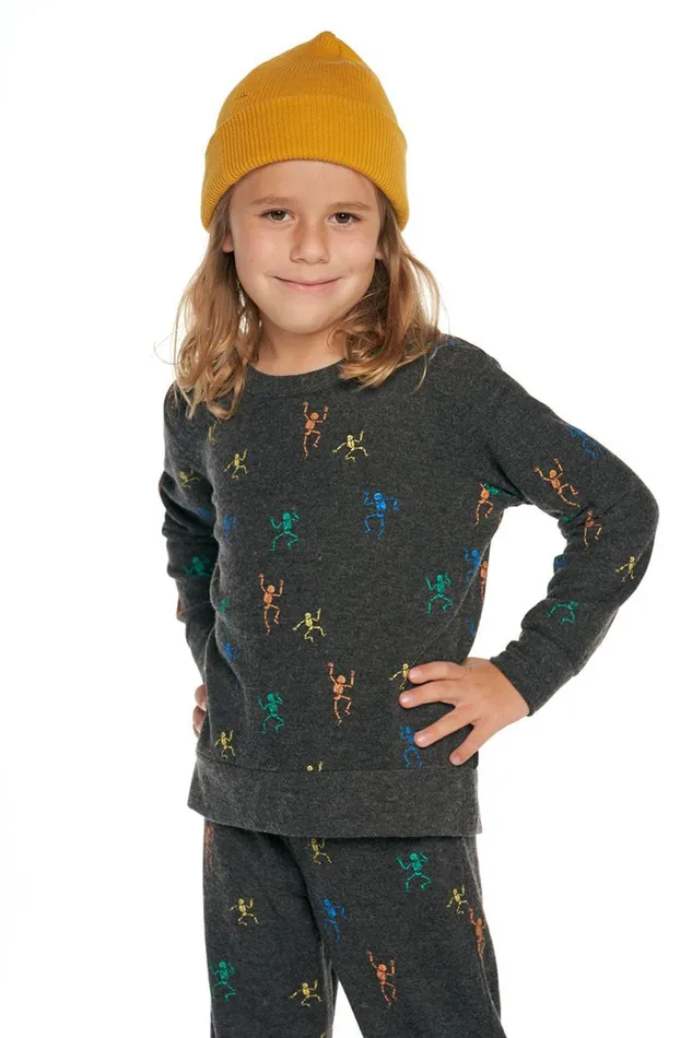 Kids Boys Chaser Brand Dancing Skeletons