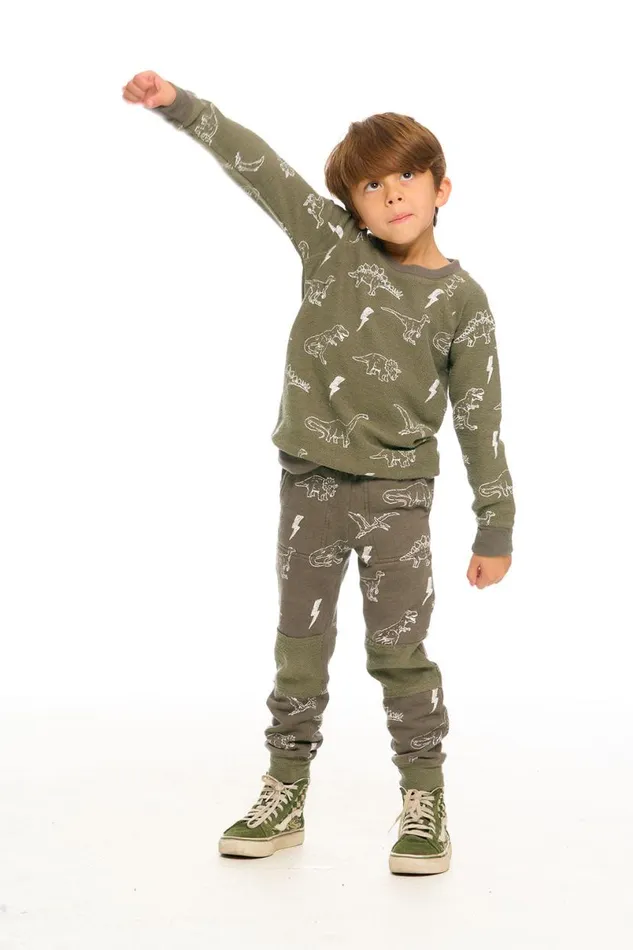Kids Boys Chaser Brand Dino Pullover
