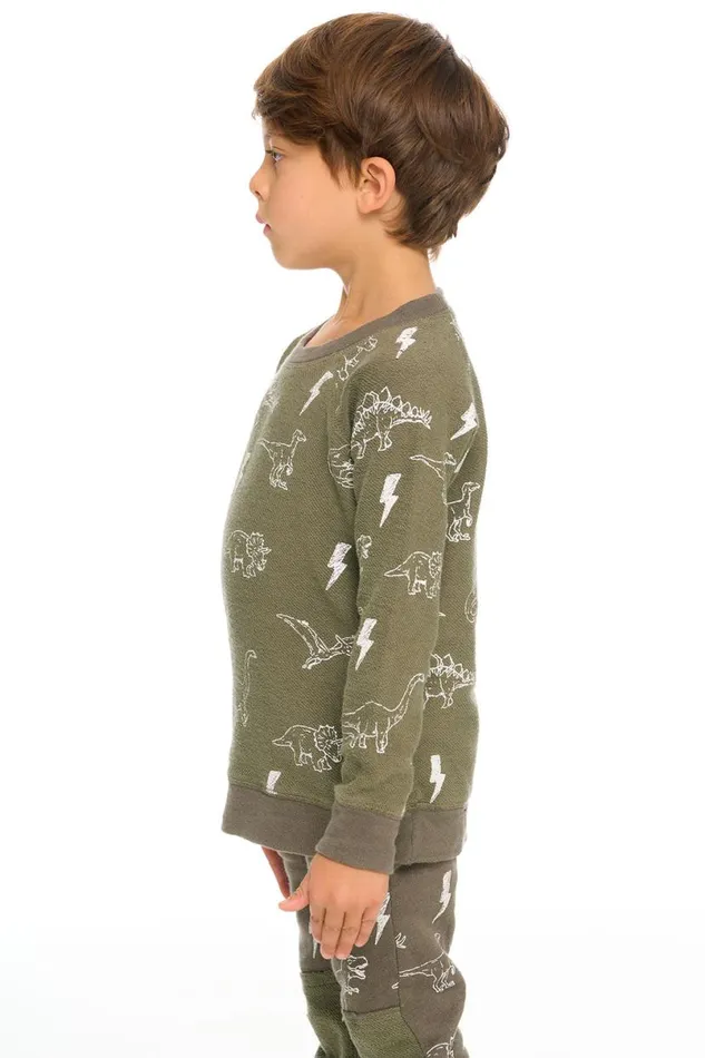 Kids Boys Chaser Brand Dino Pullover