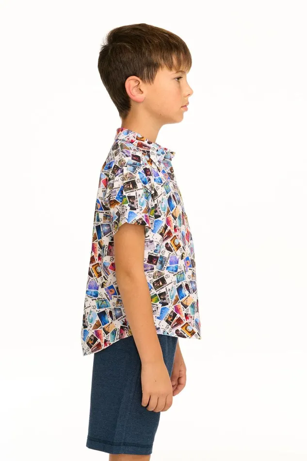 Kids Boys Chaser Brand Disney 100 8211 Air Mail Button Down Shirt