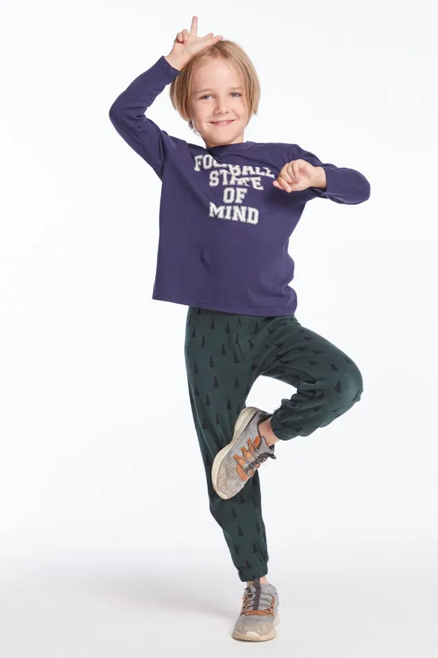 Kids Boys Chaser Brand Football Mind Boys Long Sleeve