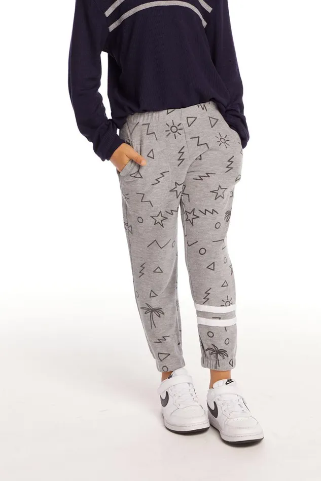 Kids Boys Chaser Brand Geo Palms Boys Pant