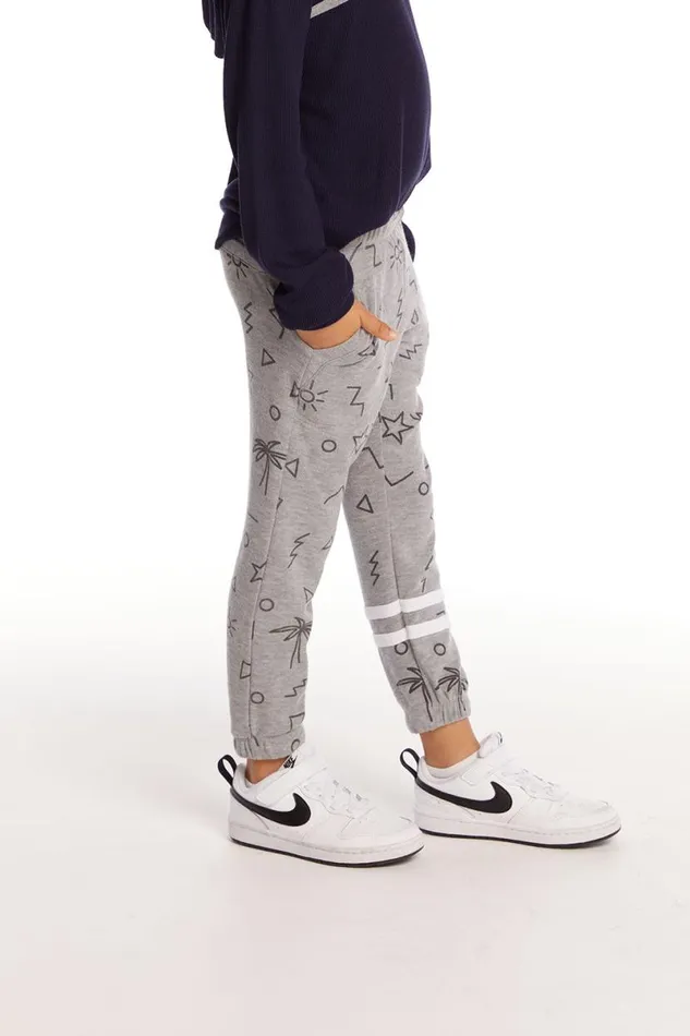 Kids Boys Chaser Brand Geo Palms Boys Pant