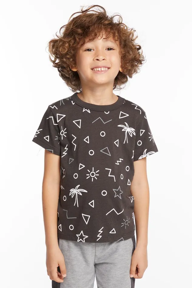 Kids Boys Chaser Brand Geo Palms Boys Tee