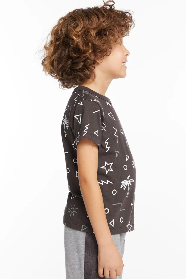 Kids Boys Chaser Brand Geo Palms Boys Tee
