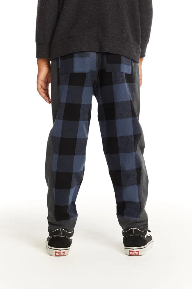 Kids Boys Chaser Brand Ghost Plaid Side Panel Jogger