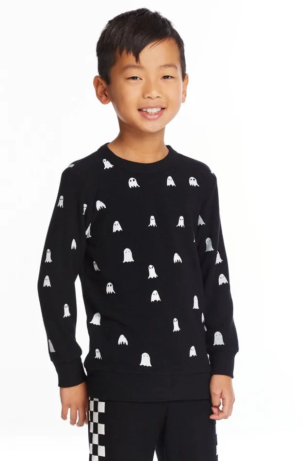 Kids Boys Chaser Brand Happy Ghosts Boys Pullover