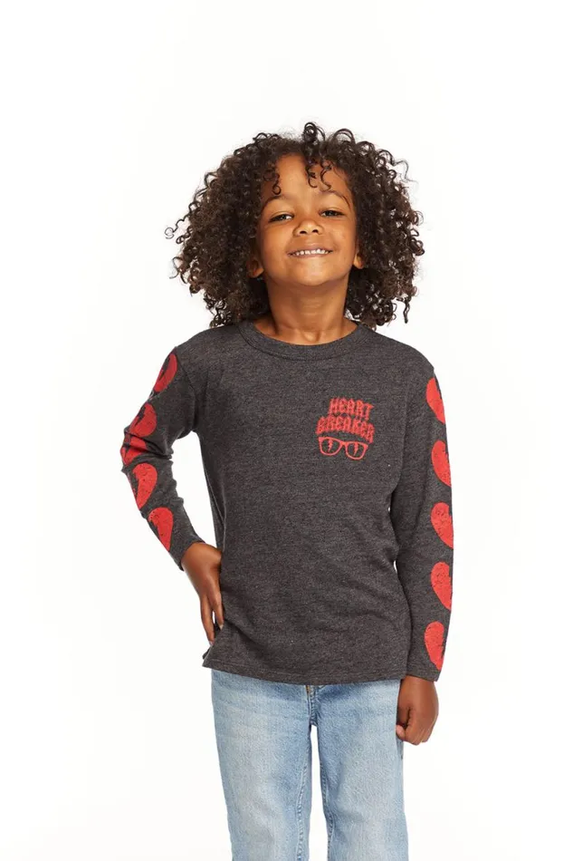 Kids Boys Chaser Brand Heart Breaker Long Sleeve