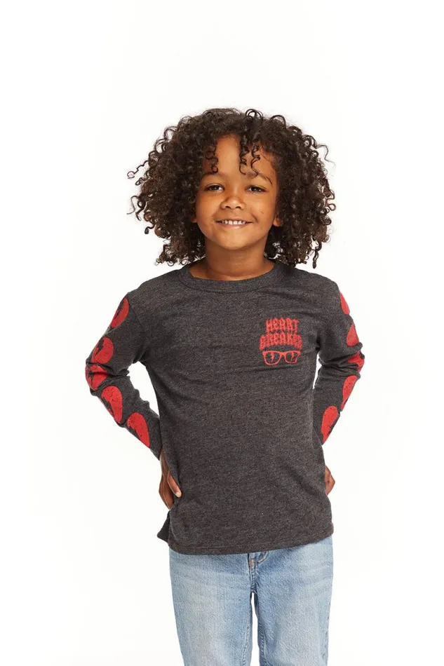 Kids Boys Chaser Brand Heart Breaker Long Sleeve