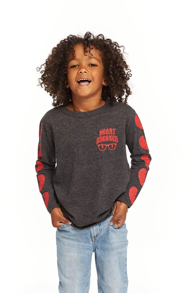 Kids Boys Chaser Brand Heart Breaker Long Sleeve