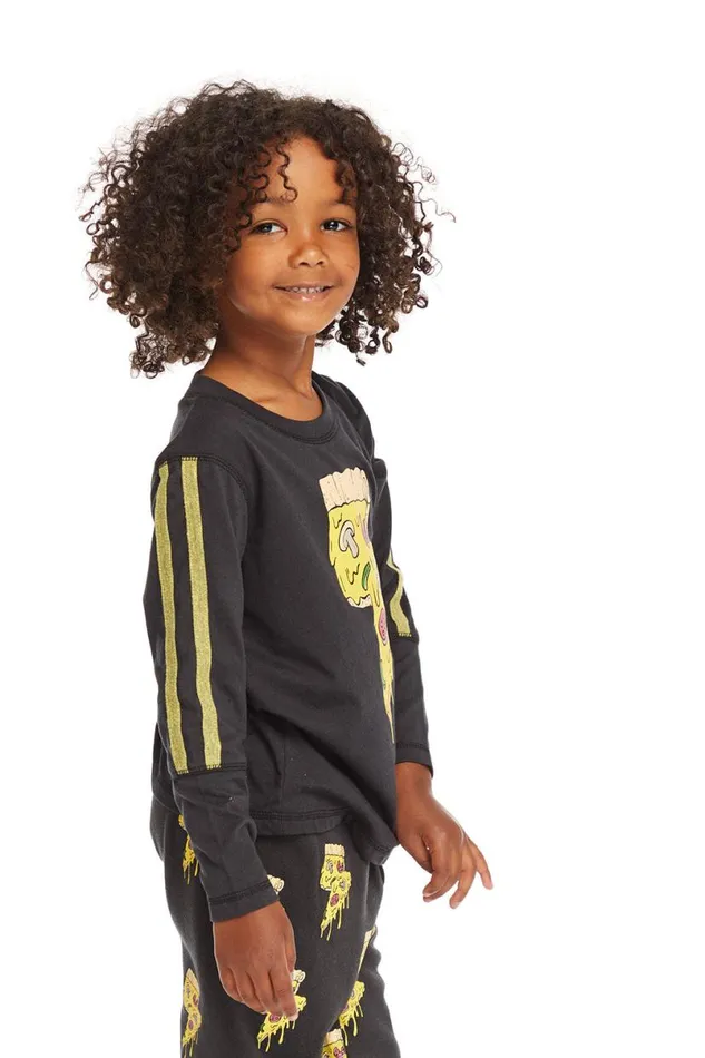 Kids Boys Chaser Brand Lightning Pizza Long Sleeve Pullover