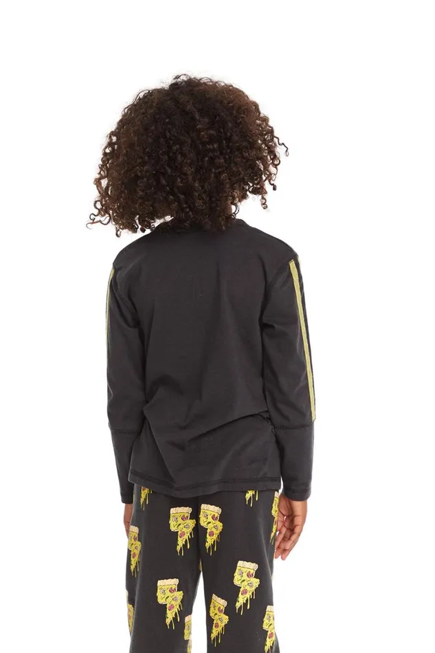 Kids Boys Chaser Brand Lightning Pizza Long Sleeve Pullover