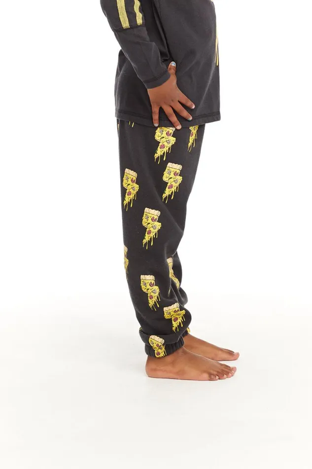 Kids Boys Chaser Brand Lightning Pizzas Cotton Fleece Pants