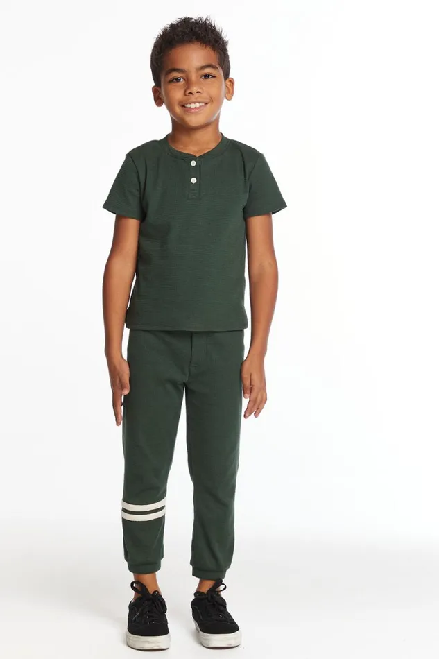 Kids Boys Chaser Brand Lounge Boys Safari Green Pant