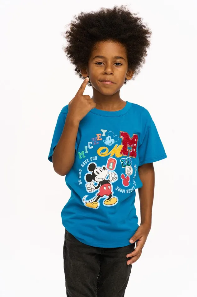 Kids Boys Chaser Brand Mickey Mouse 8211 Varsity Mickey Tee