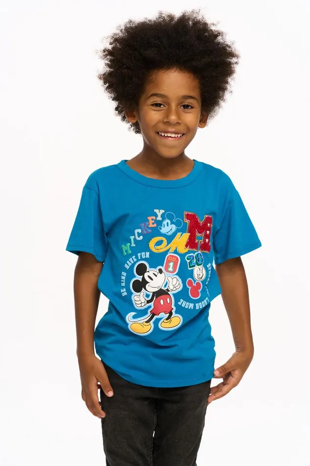 Kids Boys Chaser Brand Mickey Mouse 8211 Varsity Mickey Tee