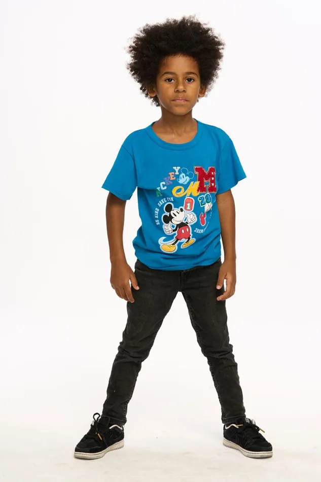 Kids Boys Chaser Brand Mickey Mouse 8211 Varsity Mickey Tee