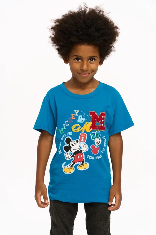 Kids Boys Chaser Brand Mickey Mouse 8211 Varsity Mickey Tee
