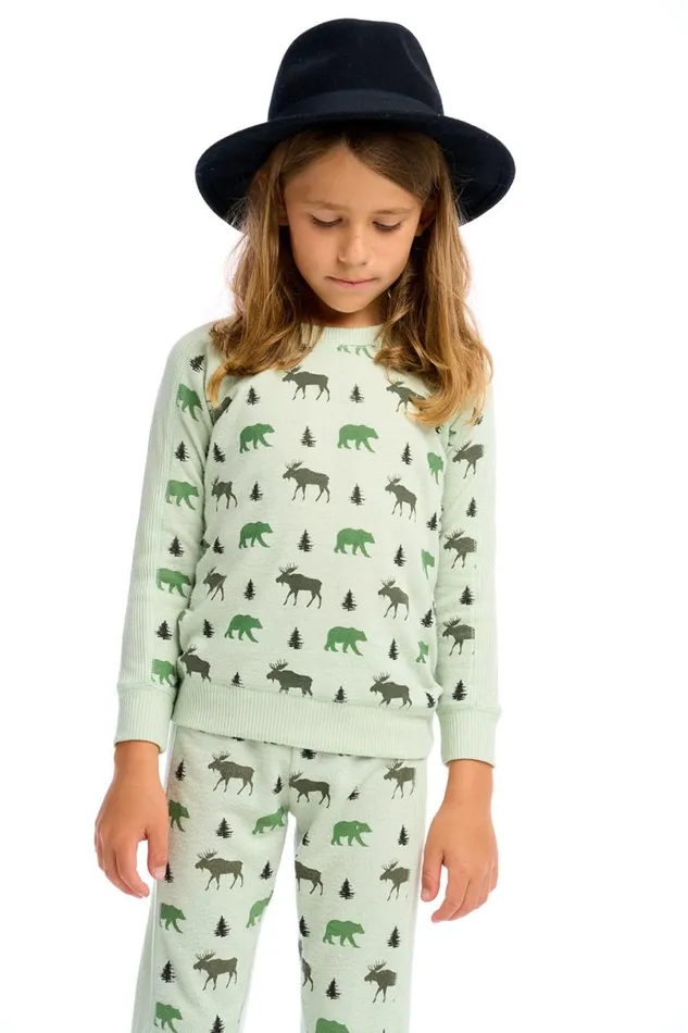 Kids Boys Chaser Brand Moose Pullover