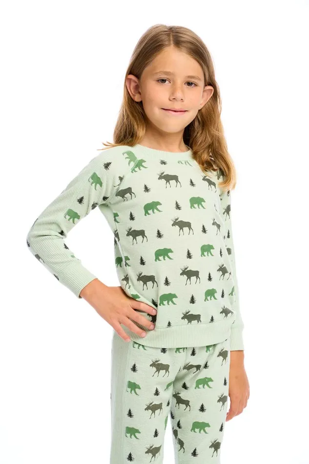 Kids Boys Chaser Brand Moose Pullover