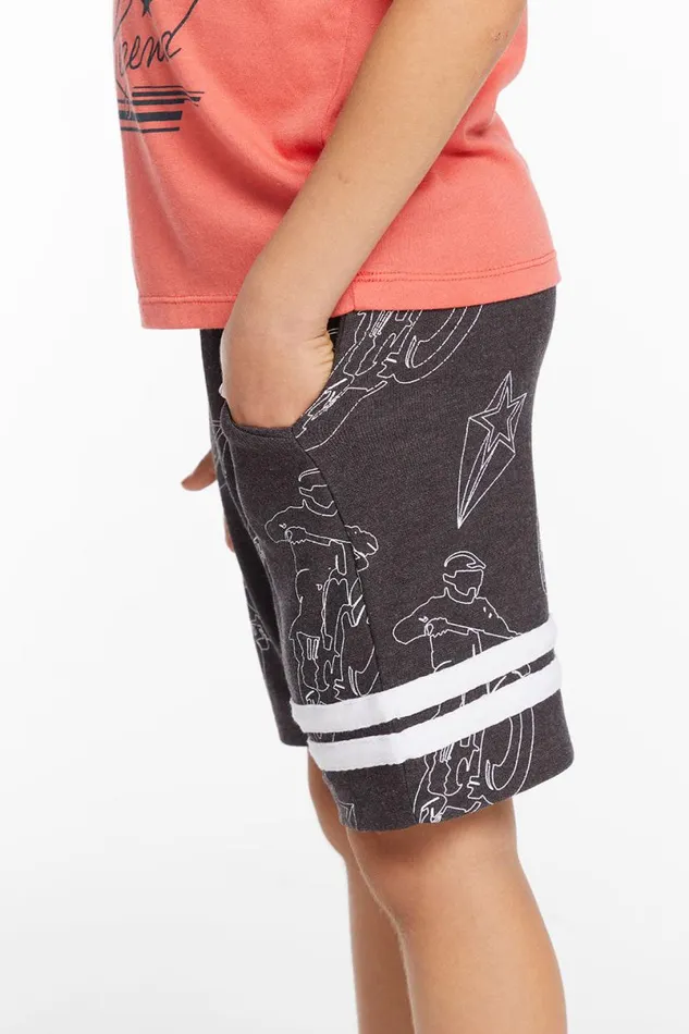 Kids Boys Chaser Brand Moto Star Boys Shorts