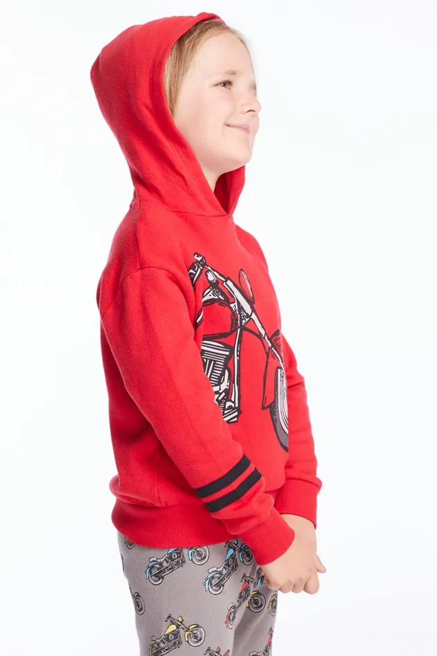 Kids Boys Chaser Brand Motorcycle Boys Pullover Hoodie