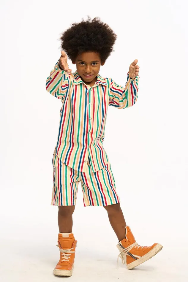 Kids Boys Chaser Brand Multi Color Stripe