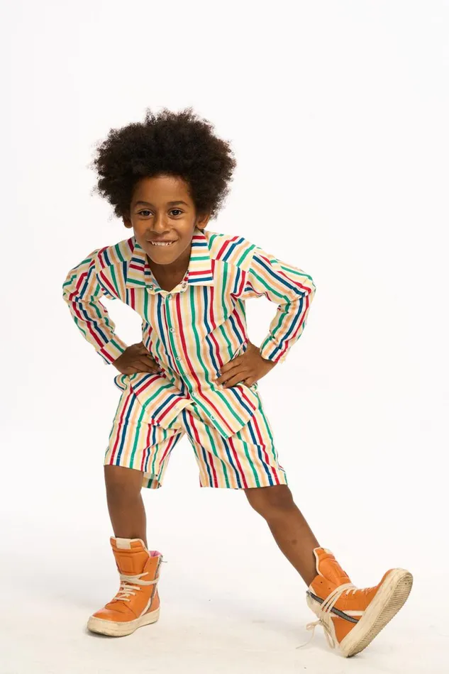 Kids Boys Chaser Brand Multi Color Stripe