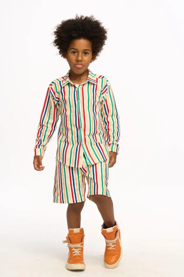 Kids Boys Chaser Brand Multi Color Stripe