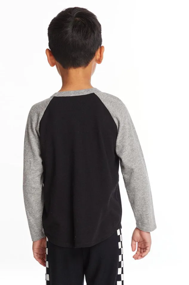Kids Boys Chaser Brand Music Is Life Boys Baseball Tee
