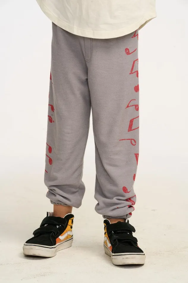 Kids Boys Chaser Brand Music Notes Joggers