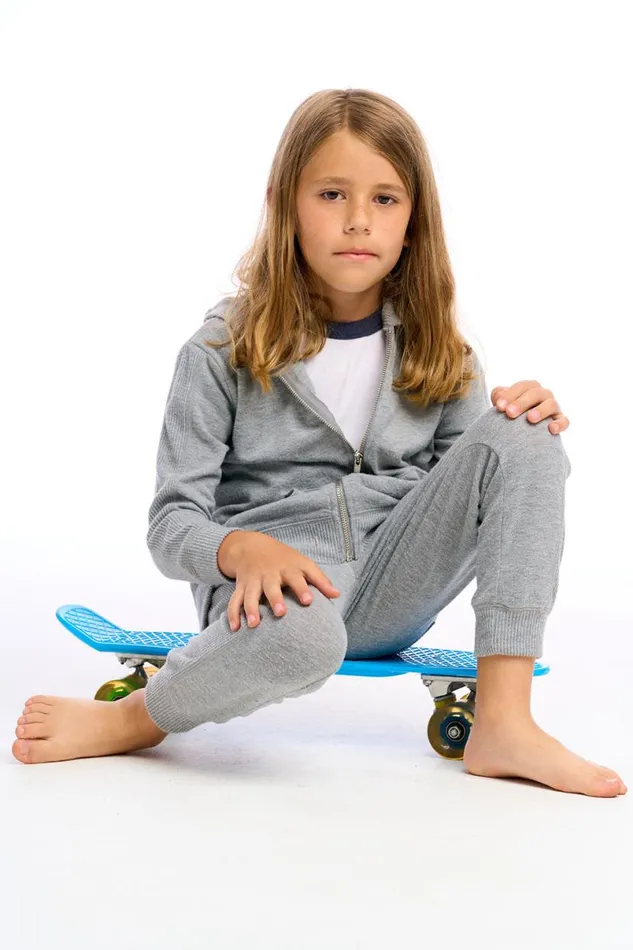 Kids Boys Chaser Brand Recycled Bliss Knit Side Panel Jogger