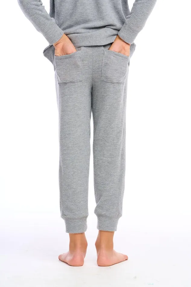 Kids Boys Chaser Brand Recycled Bliss Knit Side Panel Jogger