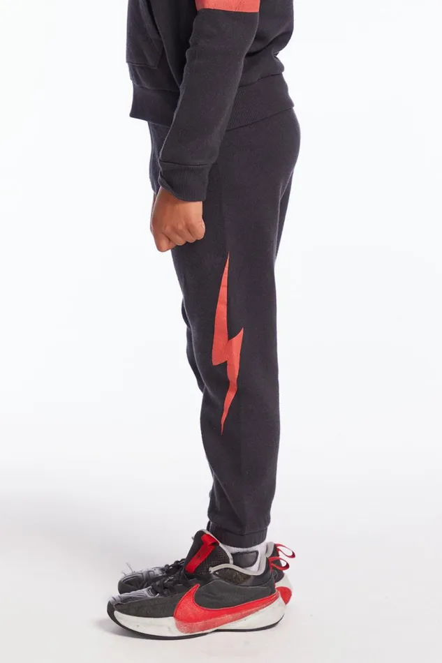 Kids Boys Chaser Brand Red Bolt Boys Joggers