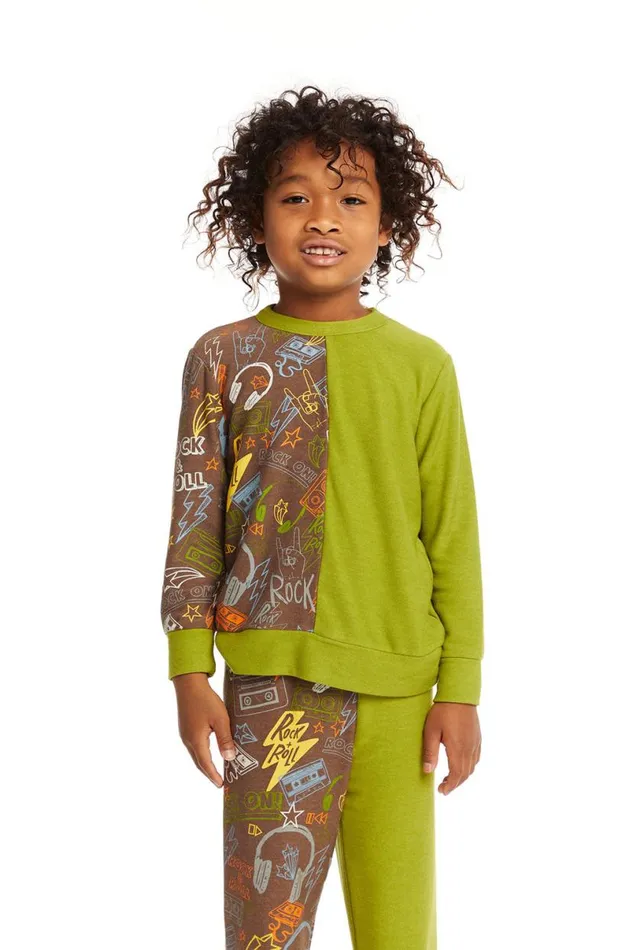 Kids Boys Chaser Brand Rock On Long Sleeve