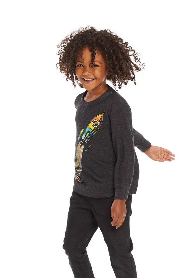 Kids Boys Chaser Brand Rocket Ship Long Sleeve