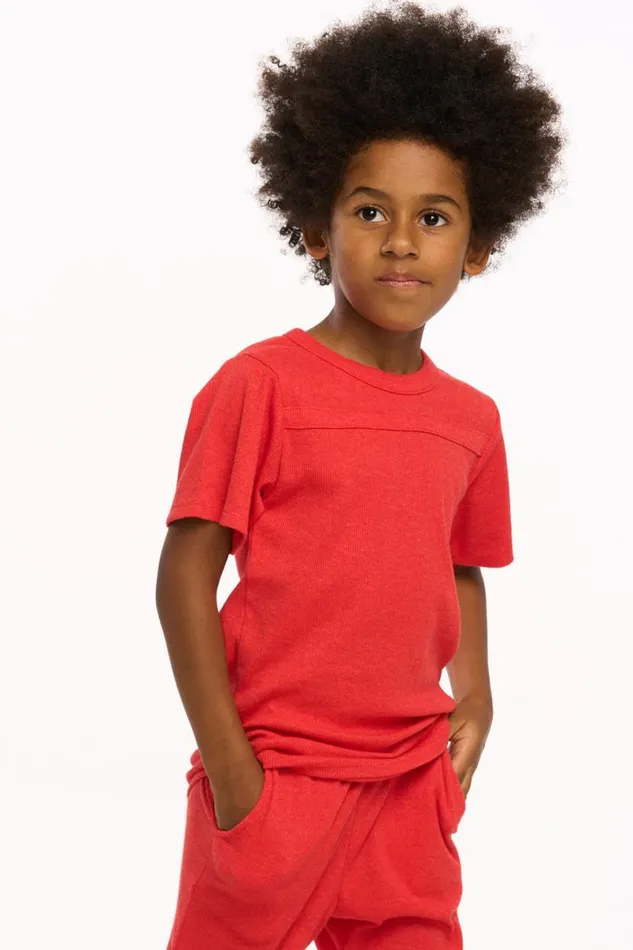 Kids Boys Chaser Brand Rowan Tee 8211 Flame Scarlet