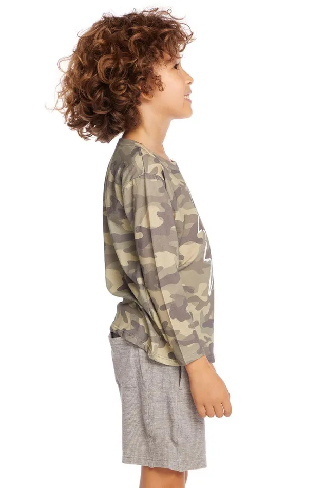 Kids Boys Chaser Brand Scribble Bolt Boys Long Sleeve