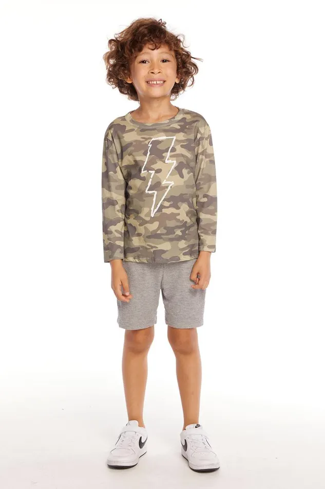 Kids Boys Chaser Brand Scribble Bolt Boys Long Sleeve