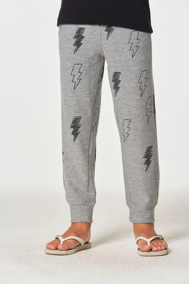 Kids Boys Chaser Brand Scribble Bolt Pants