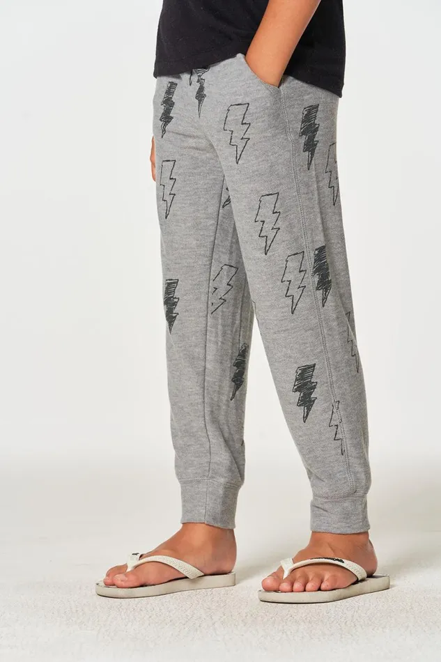 Kids Boys Chaser Brand Scribble Bolt Pants