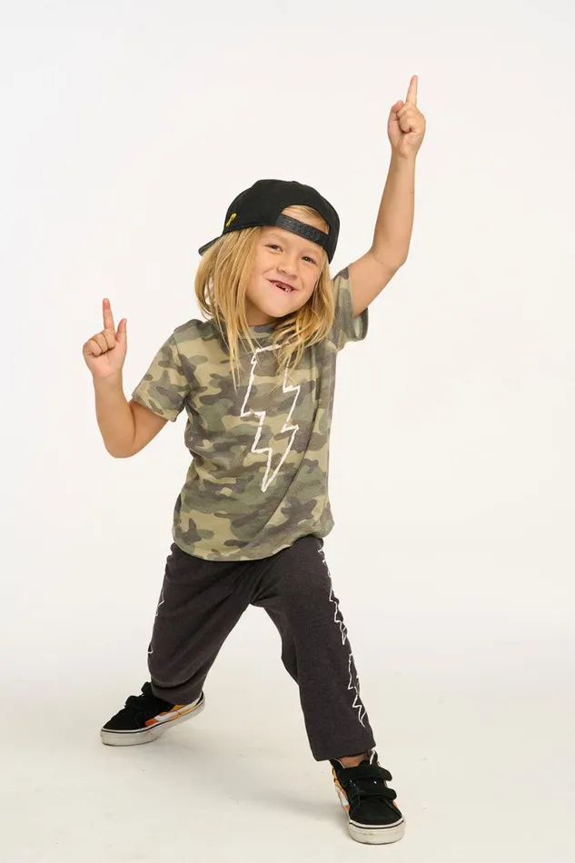 Kids Boys Chaser Brand Scribble Bolts Jogger
