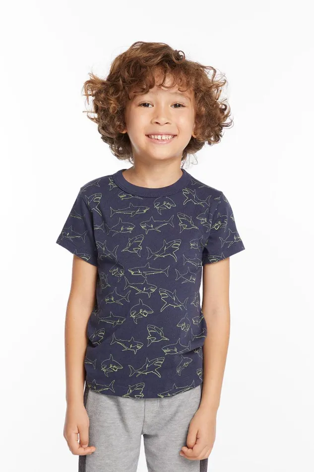 Kids Boys Chaser Brand Sharks Boys Tee