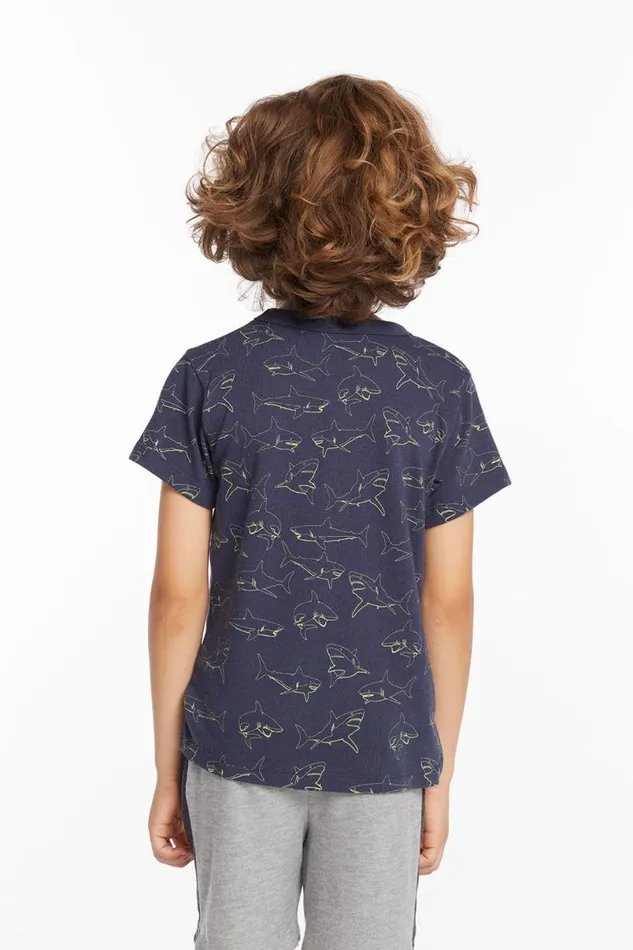 Kids Boys Chaser Brand Sharks Boys Tee