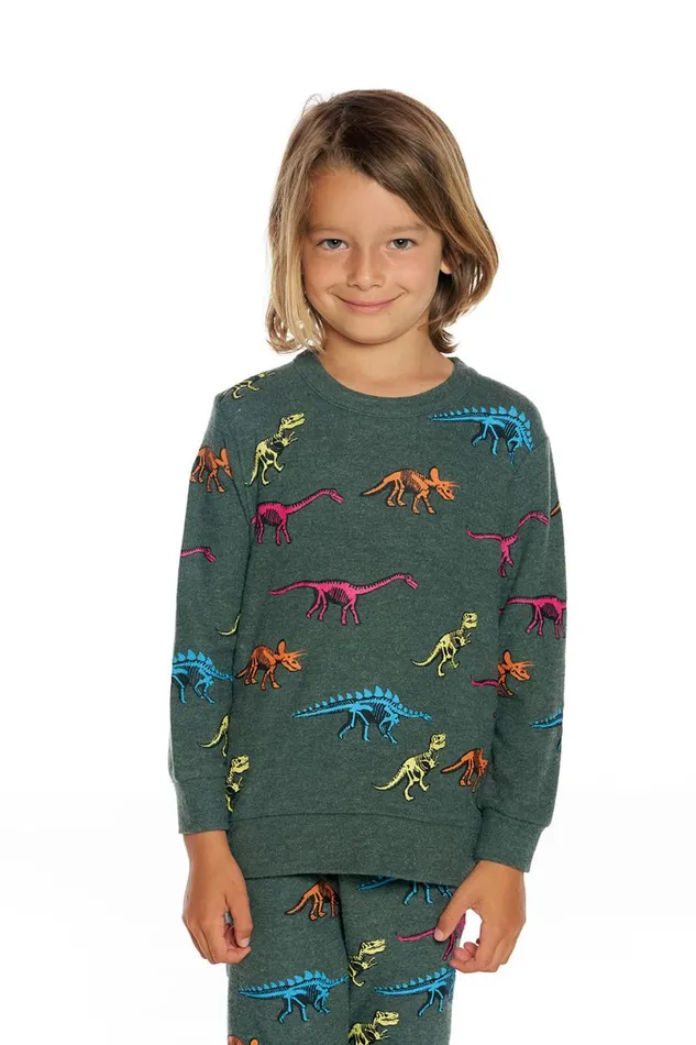 Kids Boys Chaser Brand Skeleton Dinos