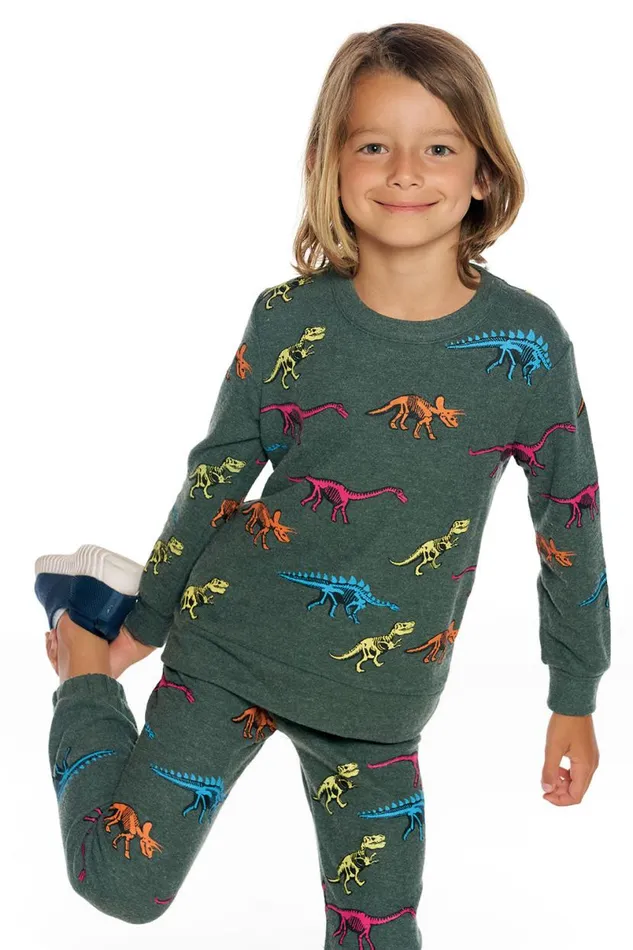 Kids Boys Chaser Brand Skeleton Dinos