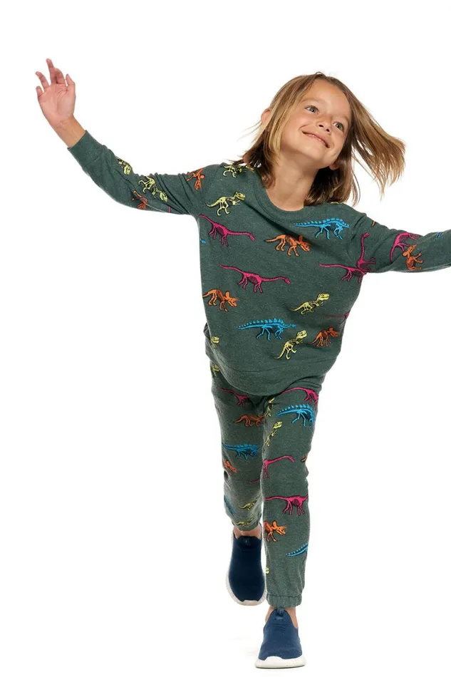 Kids Boys Chaser Brand Skeleton Dinos
