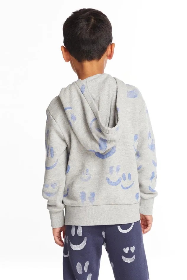 Kids Boys Chaser Brand Smiles Boys Zip Up Hoodie