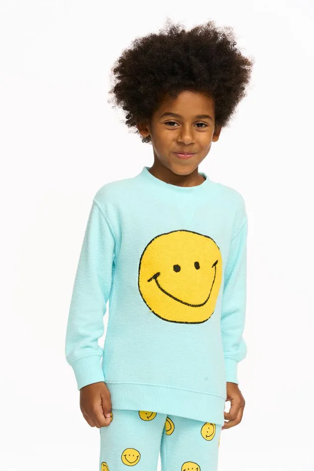 Kids Boys Chaser Brand Smiley Toby Pullover